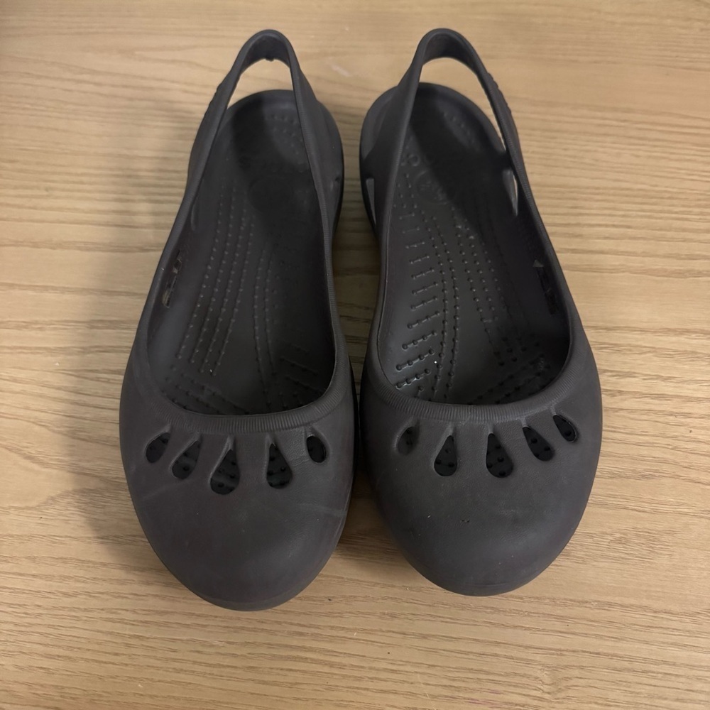 Crocs Kaydee Ballet Flat Slip On Brown Shoes Size 6